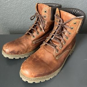 Highland Creek Men's Winston Lace Up Leather Boot 350142 Brown Size 13